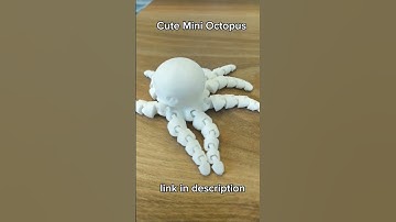 3d printed CUTE MINI OCTOPUS TOY + free link