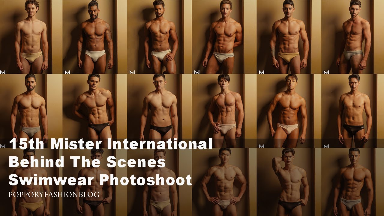 Swimwear Photoshoot | Behind The Scenes | 15th Mister International  | VDO BY POPPORY  Cosmetics