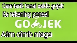 Tutorial cara tarik tunai saldo gojek/ gopaydi atm cimb niaga - Durasi: 9.57. 