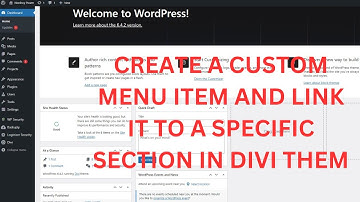 how to link to specific section in divi theme