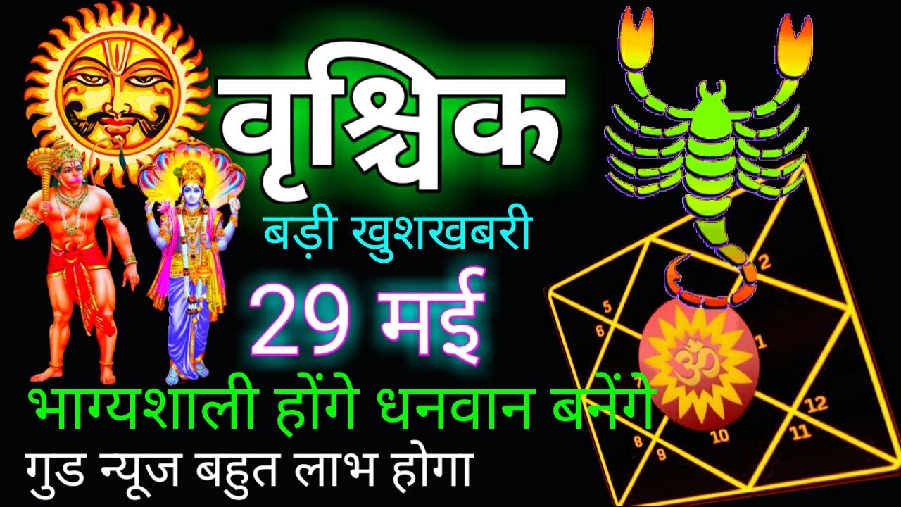 29 May || Vrishchik Rashi | वॄश्चिक राशि | Scorpio Horoscope ...