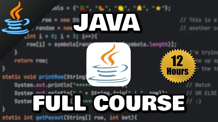 Java Full Course for free ☕ (2025) thumbnail