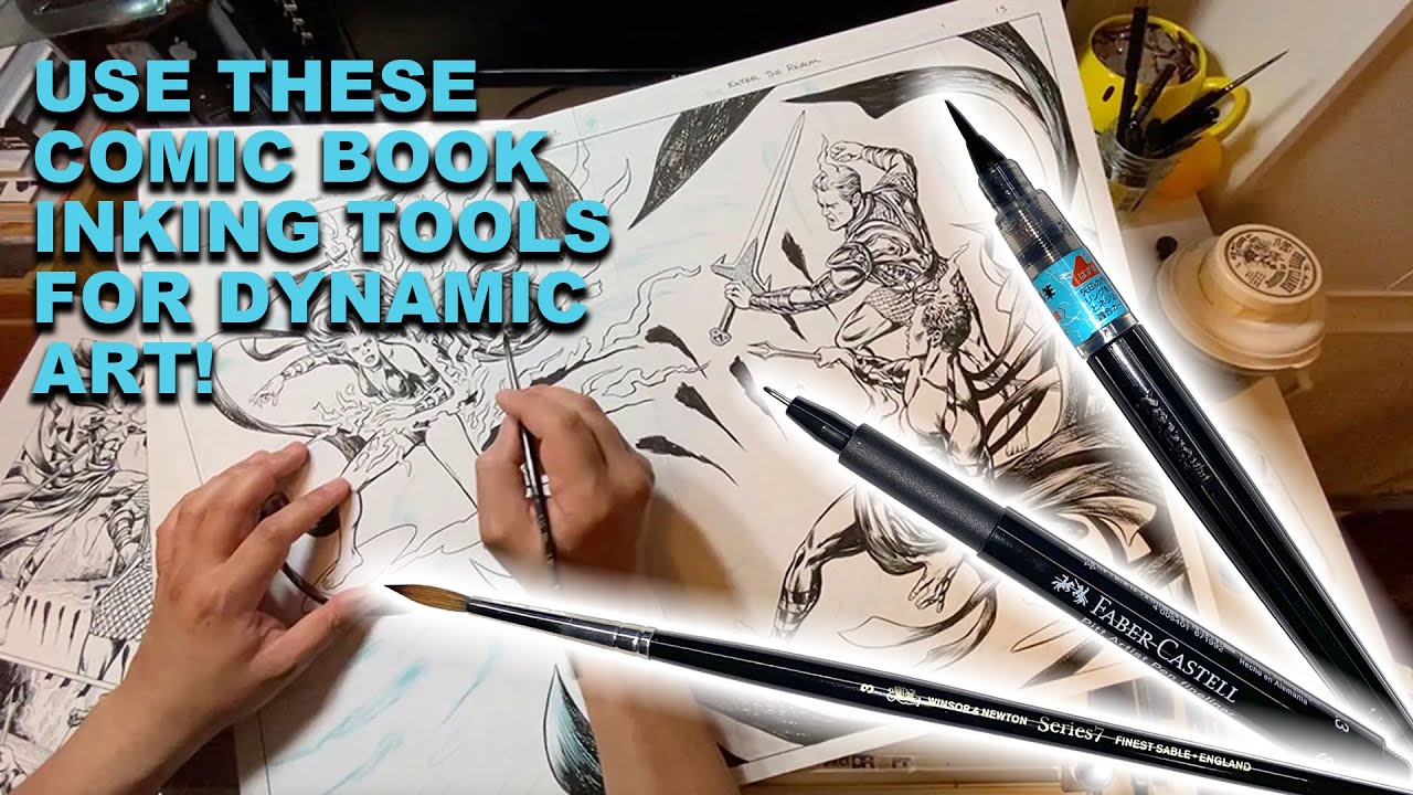 A Quick Guide To The Best Brush Pens For Inking Comics - The Art