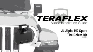 JL Spare Tire Delete Kit Install | TeraFlex