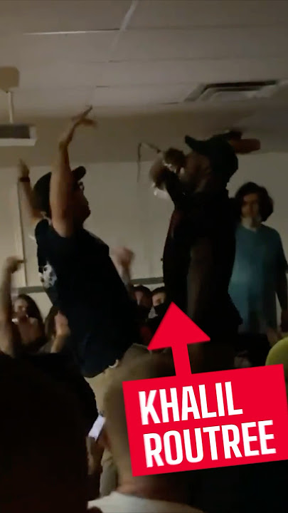 Khalil Rountree performs as a hardcore vocalist