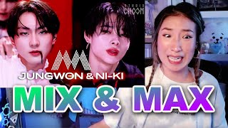 [MIX & MAX] ENHYPEN JUNGWON & NI-KI (정원&니키) 'Bleeding Darkness' (4K) REACTION