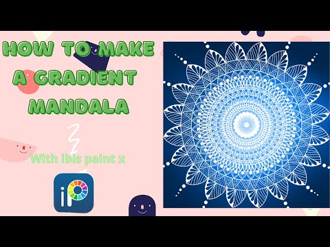how to make a monochrome digital mandala |digital mandala tutorial on Ibis paint x