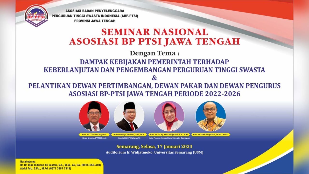 🔴 [LIVE] SEMINAR NASIONAL ASOSIASI BP PTSI JAWA TENGAH - YouTube