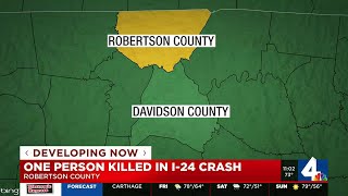 One person killed in Robertson County crash