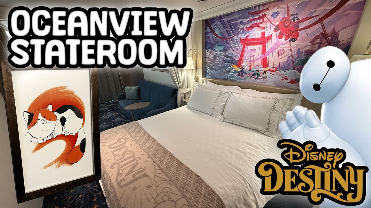 Big Hero 6 Deluxe Family Oceanview Stateroom Tour - Disney Destiny