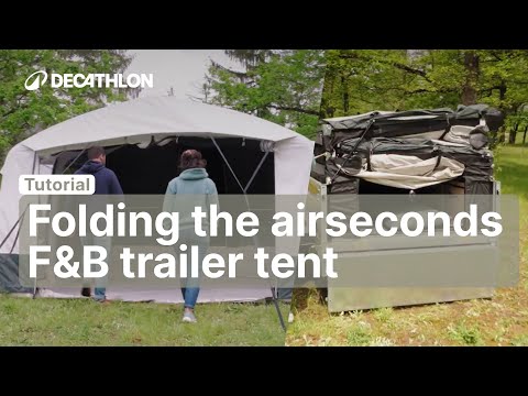 TUTORIAL - How to fall your trailer tent AIRSECONDS FRESH & BLACK ? | Decathlon_QUECHUA