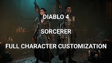 Diablo 4 Beta Sorcerer/Sorceress Male/Female Full Character Customization D4