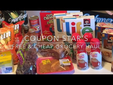 FREE & CHEAP GROCERY HAUL – OCT 14TH 2016 – COUPONING IN CANADA