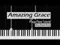 Amazing Grace - Easy Piano Tutorial | All Black Keys