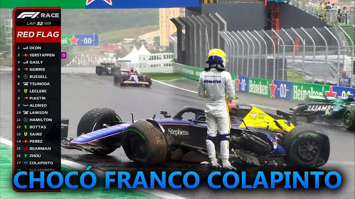 FRANCO COLAPINTO CHOCÓ EN EL GP DE BRASIL EN INTERLAGOS