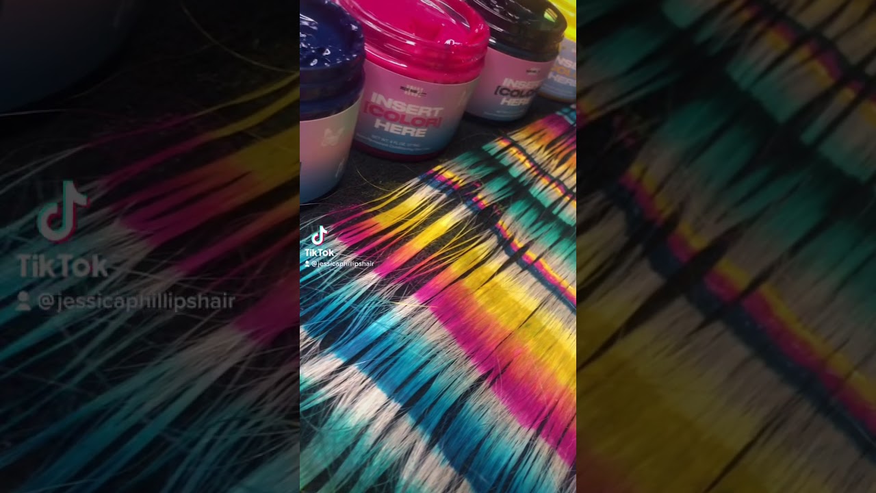 Creative hair coloring tutorial