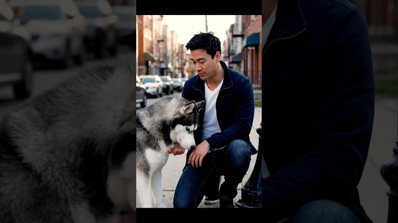 man finds homeless dog and saves him