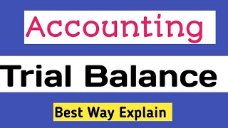 Trial Balance Explained  Accounting