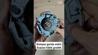 When assembling the automatic CVT, the double clutch part should be done this way to prevent it f...