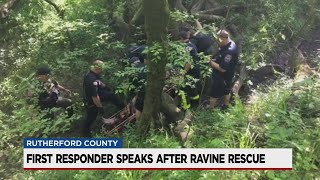 First responders rescue man from Rutherford Co. ravine
