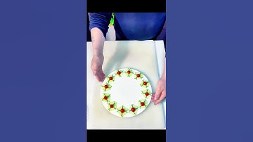 Simple and easy to learn cucumber plate decoration and border #Fruit and vegetable modeling #Thanks