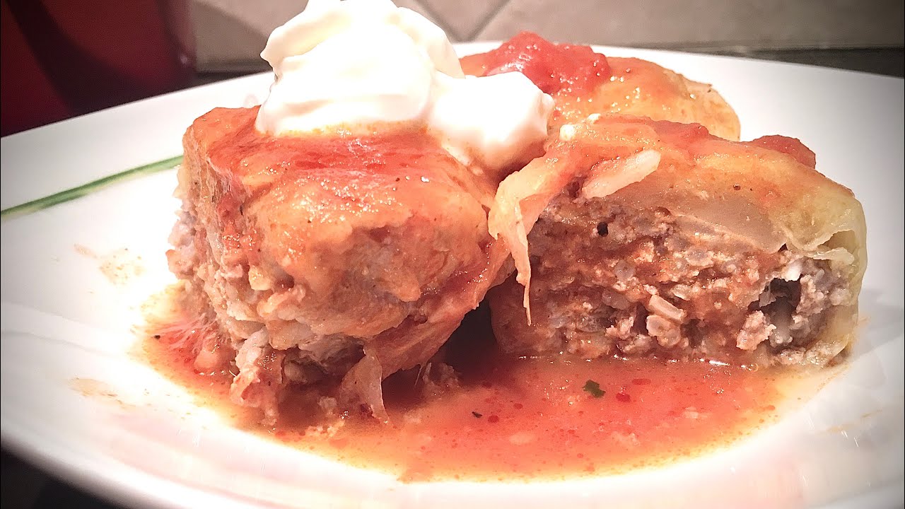 How to cook stuffed cabbage rolls at home YouTube