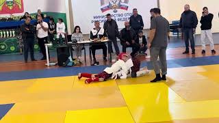 Самир Сабанов (10 лет, белый шлем) турнир по ЗЕНДОКАЙ БУДО КАРАТЭ 2023