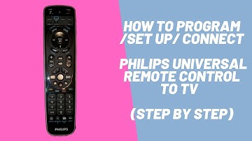 How to Program/Set up/ Connect Philips Universal Remote Control to TV  (Step by Step)
