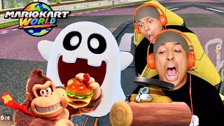 ALL CHARACTERS UNLOCKED!! MIRROR MODE UNLOCKED!! POWER GOES OUT WHILE RECORDING!! [MARIO KART WORLD]