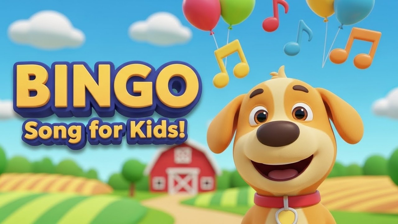 Bingo Song for Kids | Classic Nursery Rhyme | Fun Clap & Sing Along ...