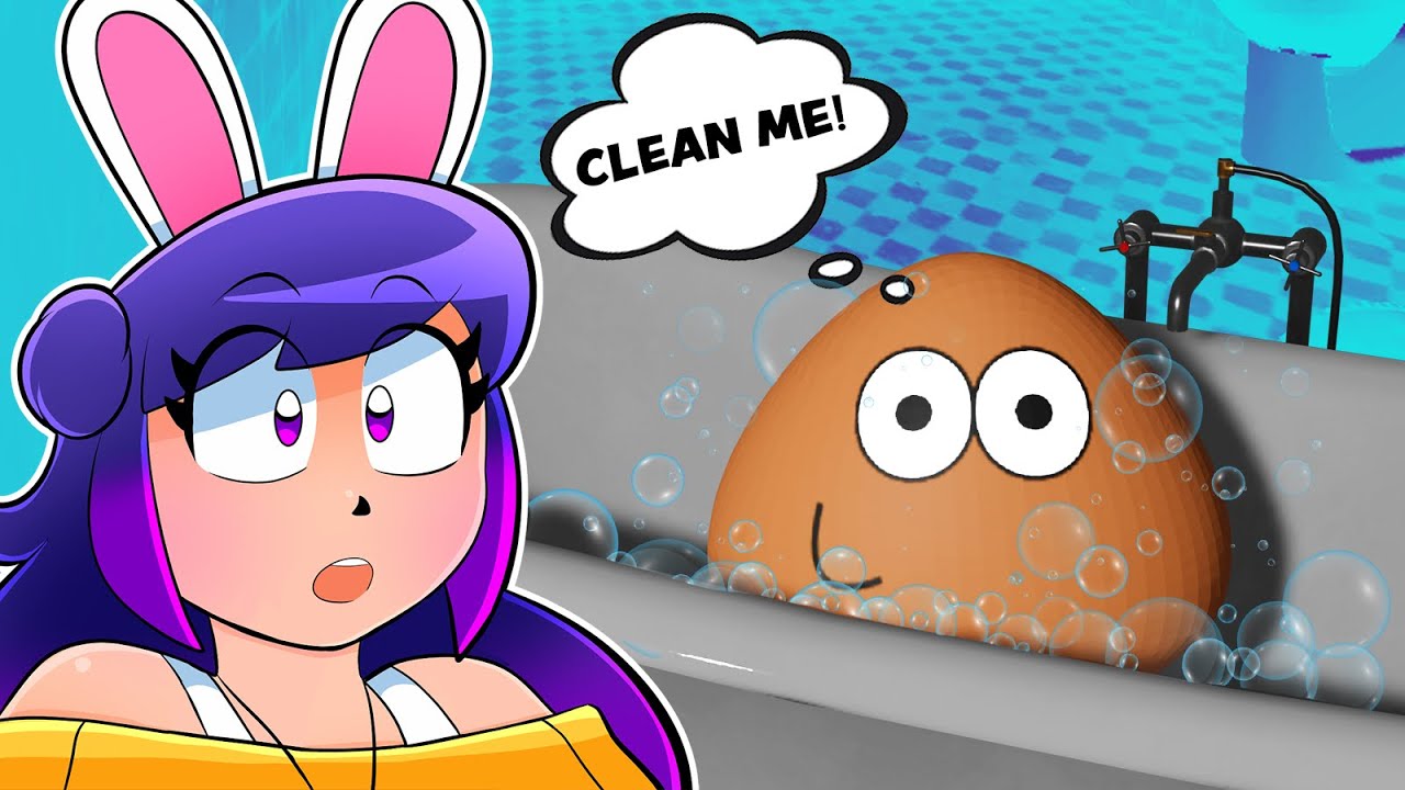 Pou Clean Cleaning Up My POU... (Full Game + Secret Ending) - YouTube