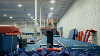 Vault training with Coach Dave & Coach Paige | Gymnastics Training