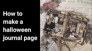 How To Make A Halloween Jounal Page | Tim Holtz | Ideaology Halloween 2022