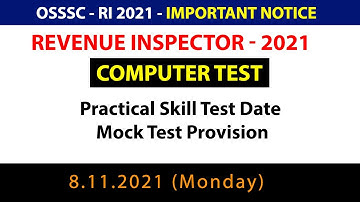 Revenue Inspector - Computer Practical Skill Test #ri #computer-test