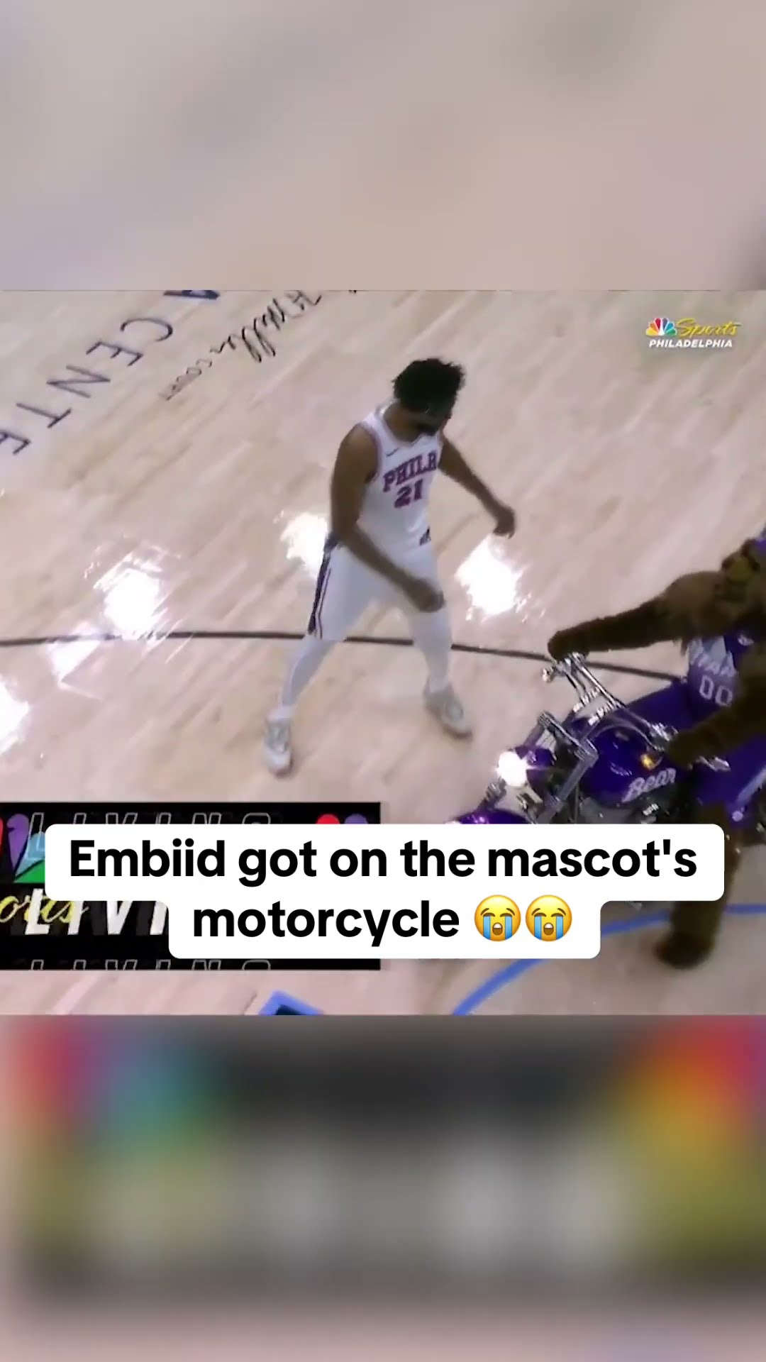 Joel Embiid wanted to ride the bike ?