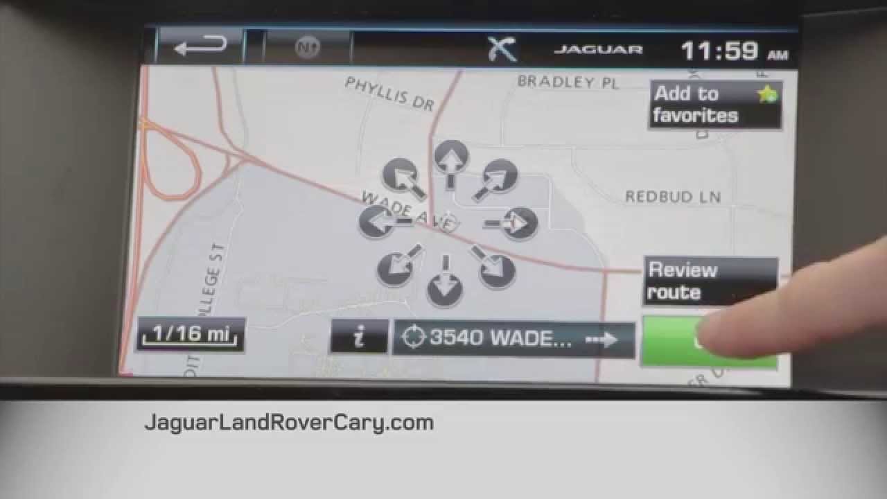 How To Use GPS in Jaguar or Land Rover - YouTube