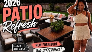 Come Decorate My Patio With Me | New Furniture, Big Difference 