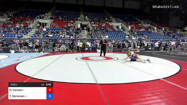126 Lbs Round Of 64 - Donald Cannon, Illinois Vs T...