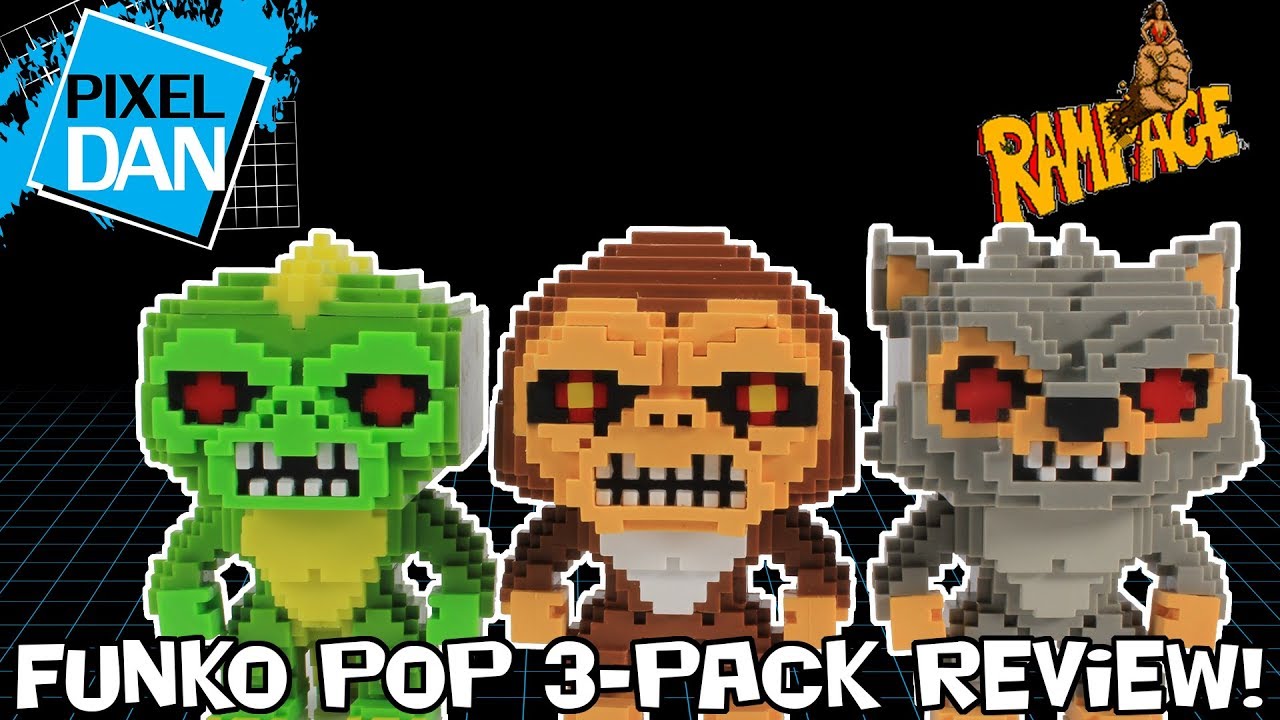 Rampage Funko Pop Vinyl 3-Pack Wal-Mart Exclusive Figures Video Review