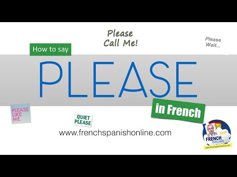 How to say PLEASE in French