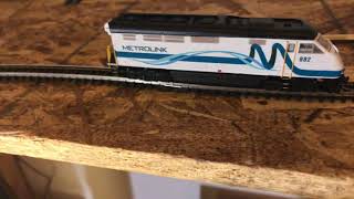 My New Athearn F59Phi Metrolink Scax 882