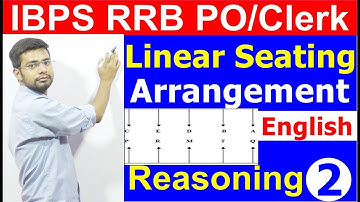 IBPS RRB PO/CLERK Linear Seating Arrangement Reasoning Tricks In English| Sbi | | Bank PO