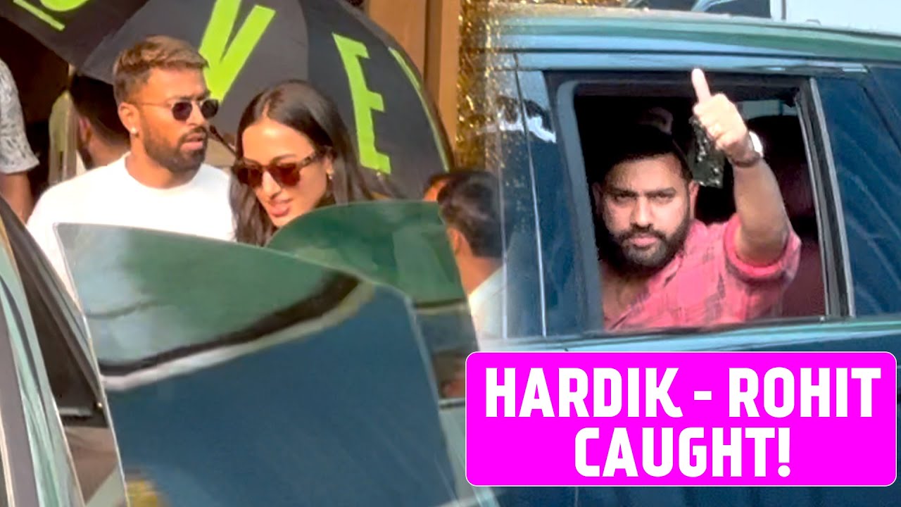 Hardik Pandya & Rohit Sharma Spotted at Kalina Airport | Indian Cricketers Latest Update