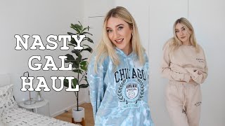 huge nasty gal try on haul! wardrobe essentials 2021