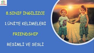 8.SINIF İNGİLİZCE 1.ÜNİTE FRIENDSHIP | ÖNEMLİ KELİMELER | RESİMLİ VE SESLİ