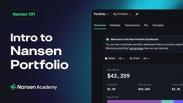 Intro to Crypto Portfolio for Beginners - Nansen 101