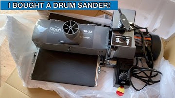 I Bought a Drum Sander! Unboxing and Setting up my Supermax 16-32
