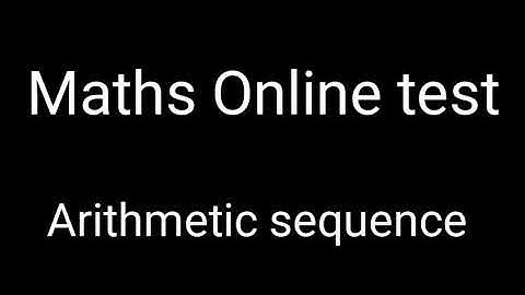 Maths Sslc Online test Arithmetic sequence