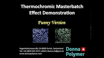 Thermochromic masterbatch colour changing effect demo - Funny Version