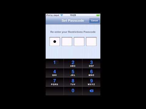Put Passcode Code on In App Purchase / Purchases iAP *USEFUL SETTING*